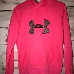 Neon Pink Under Armour Storm Hoodie
